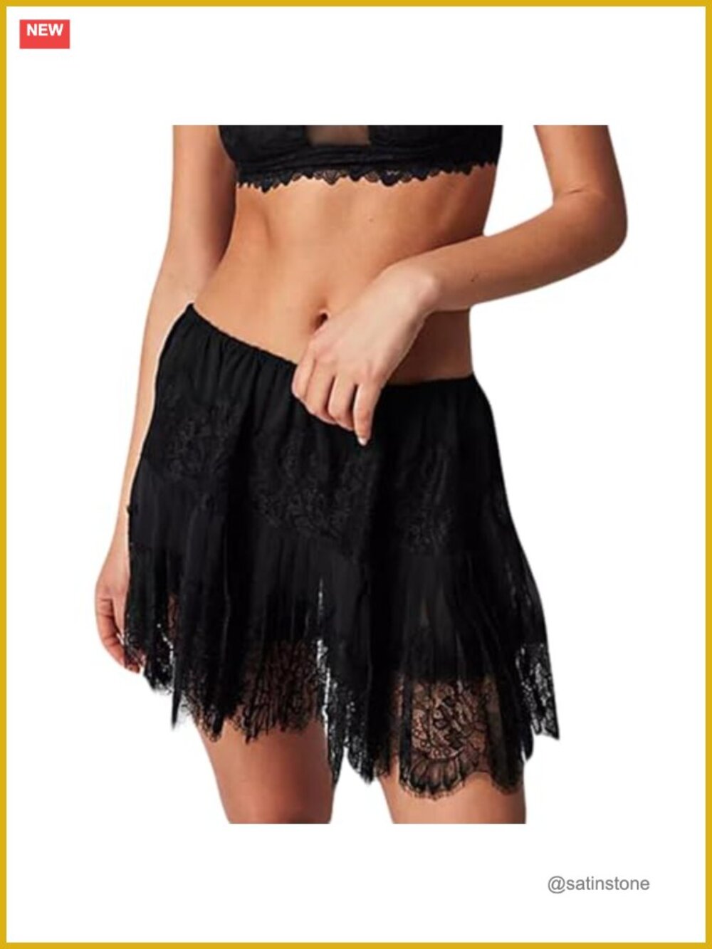 Lace Mini Skirt Low Rise Half Slip Ruffle Pleated Layered Flowy Y2K